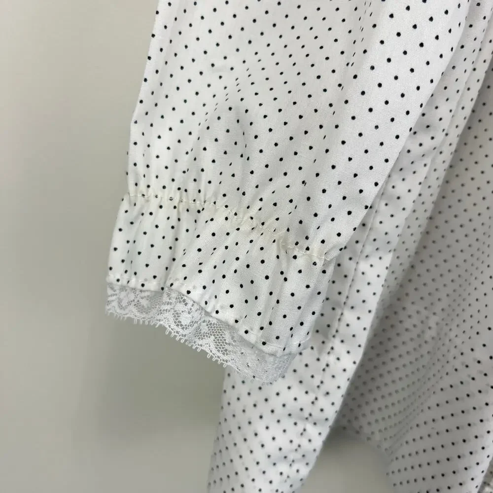 Vintage Polly Flinders Smocked White Ruffle Dress 3T